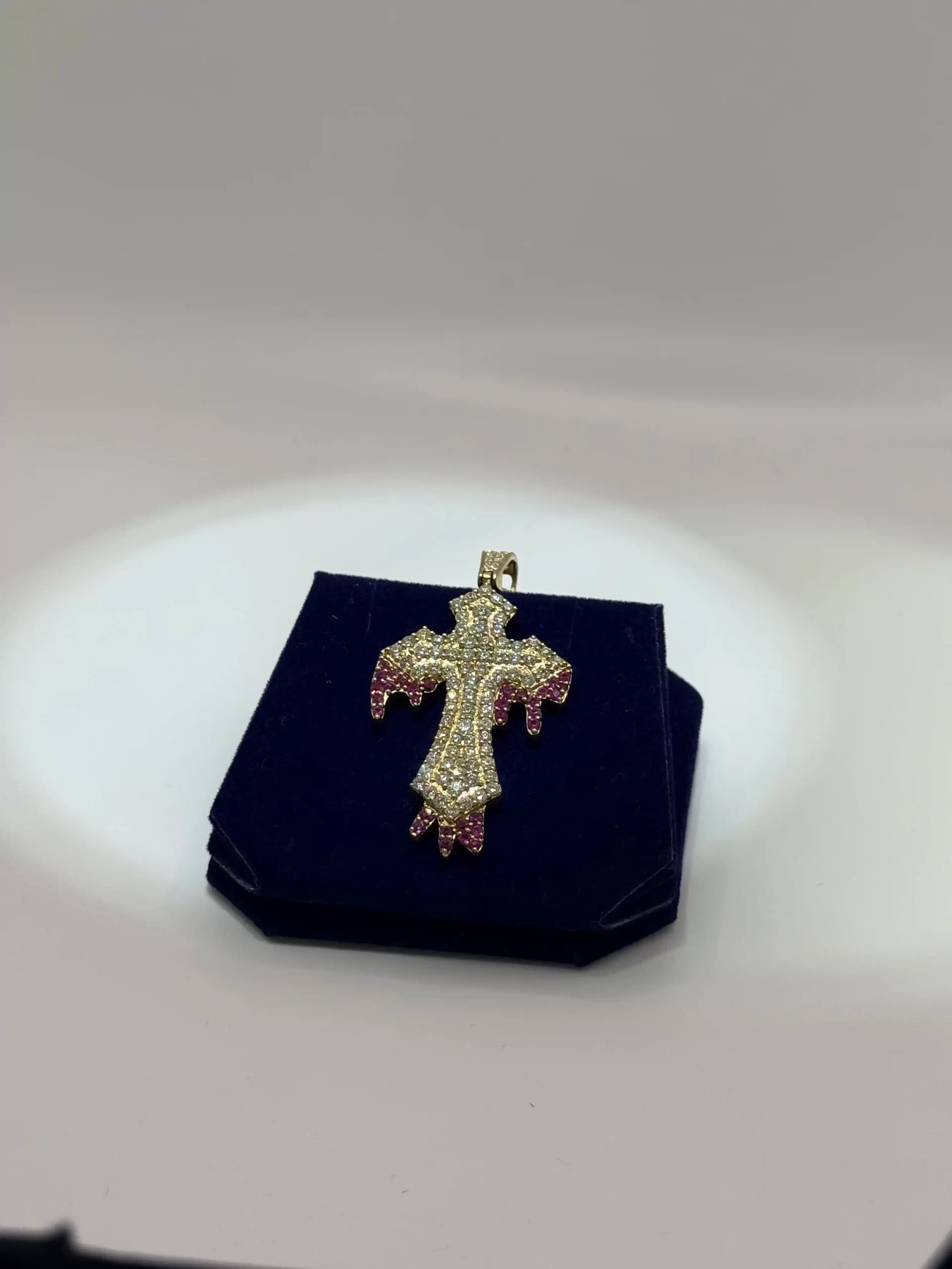 The Rose Drip Custom Cross (2.5CTW) - Image 2