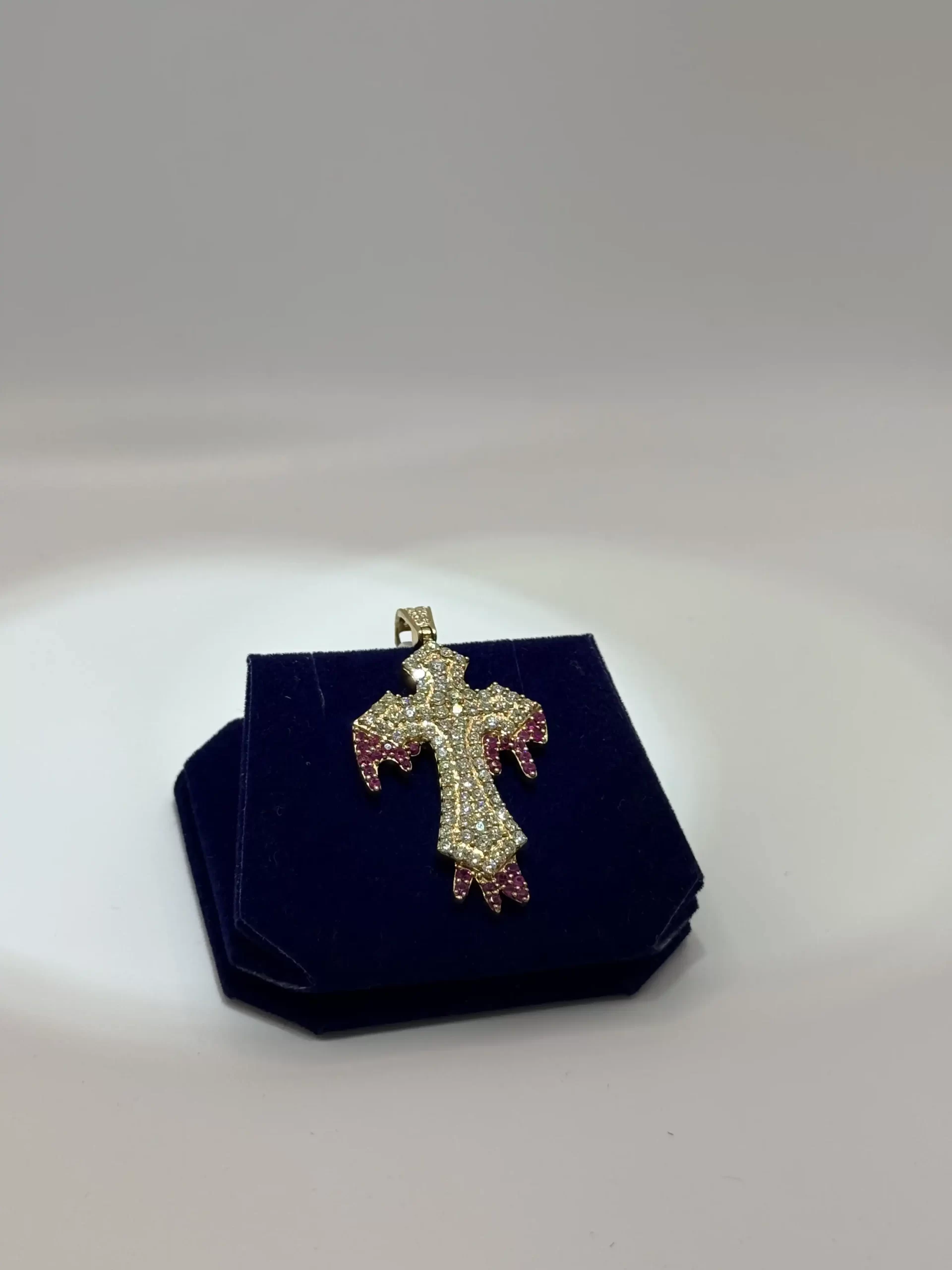 The Rose Drip Custom Cross (2.5CTW) - Image 3