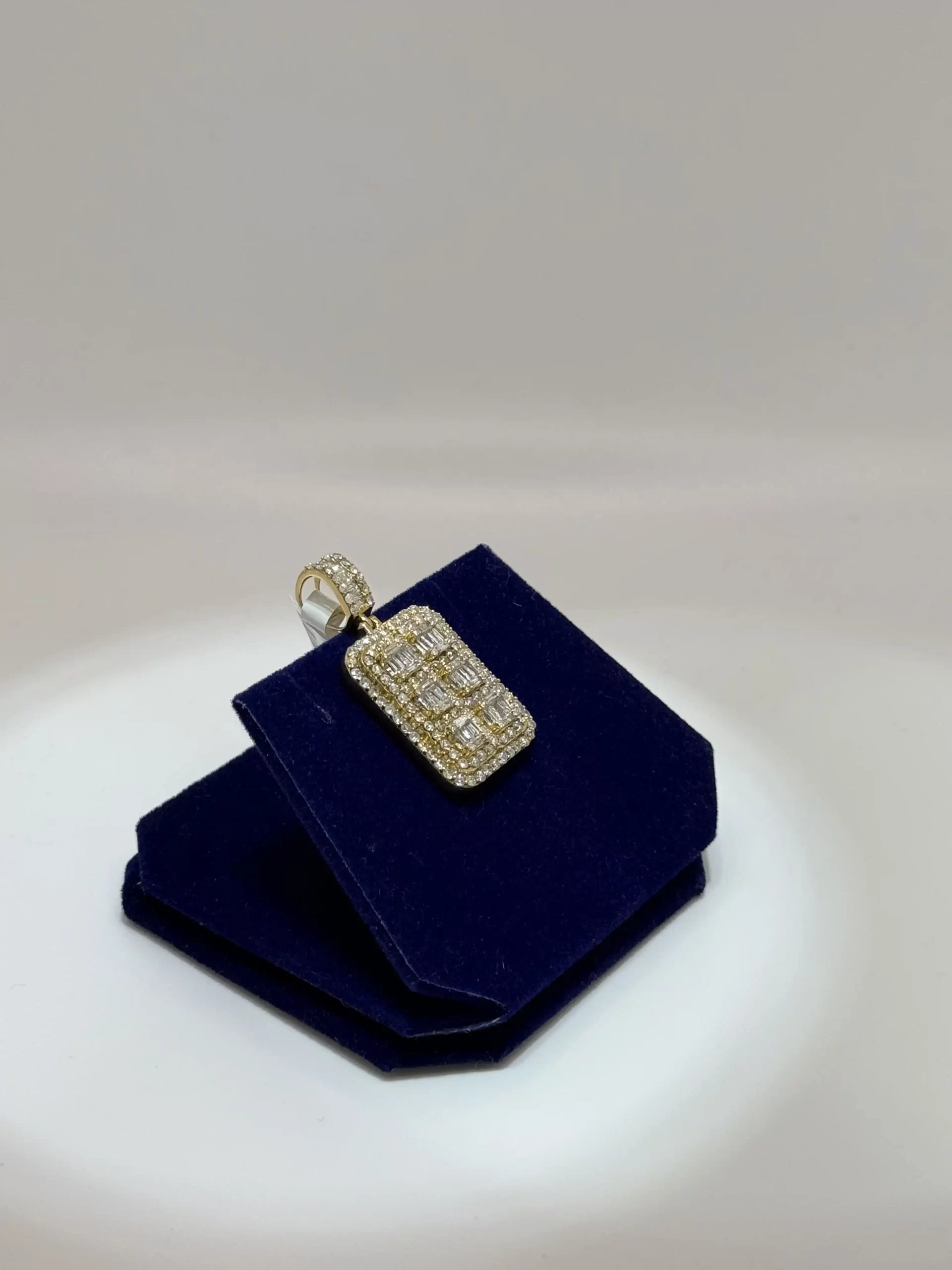 The Executive Grid Baguette Dog Tag (2.75 CTW) - Image 4