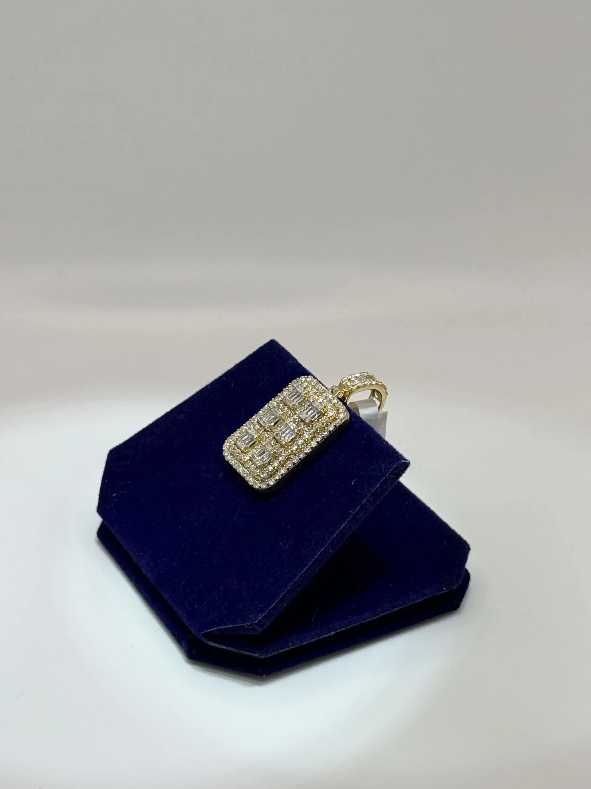 The Executive Grid Baguette Dog Tag (2.75 CTW) - Image 2