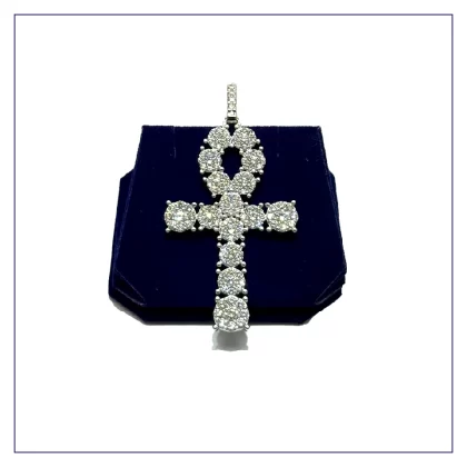 The Stellar 3-Carat Ankh (10k White Gold)