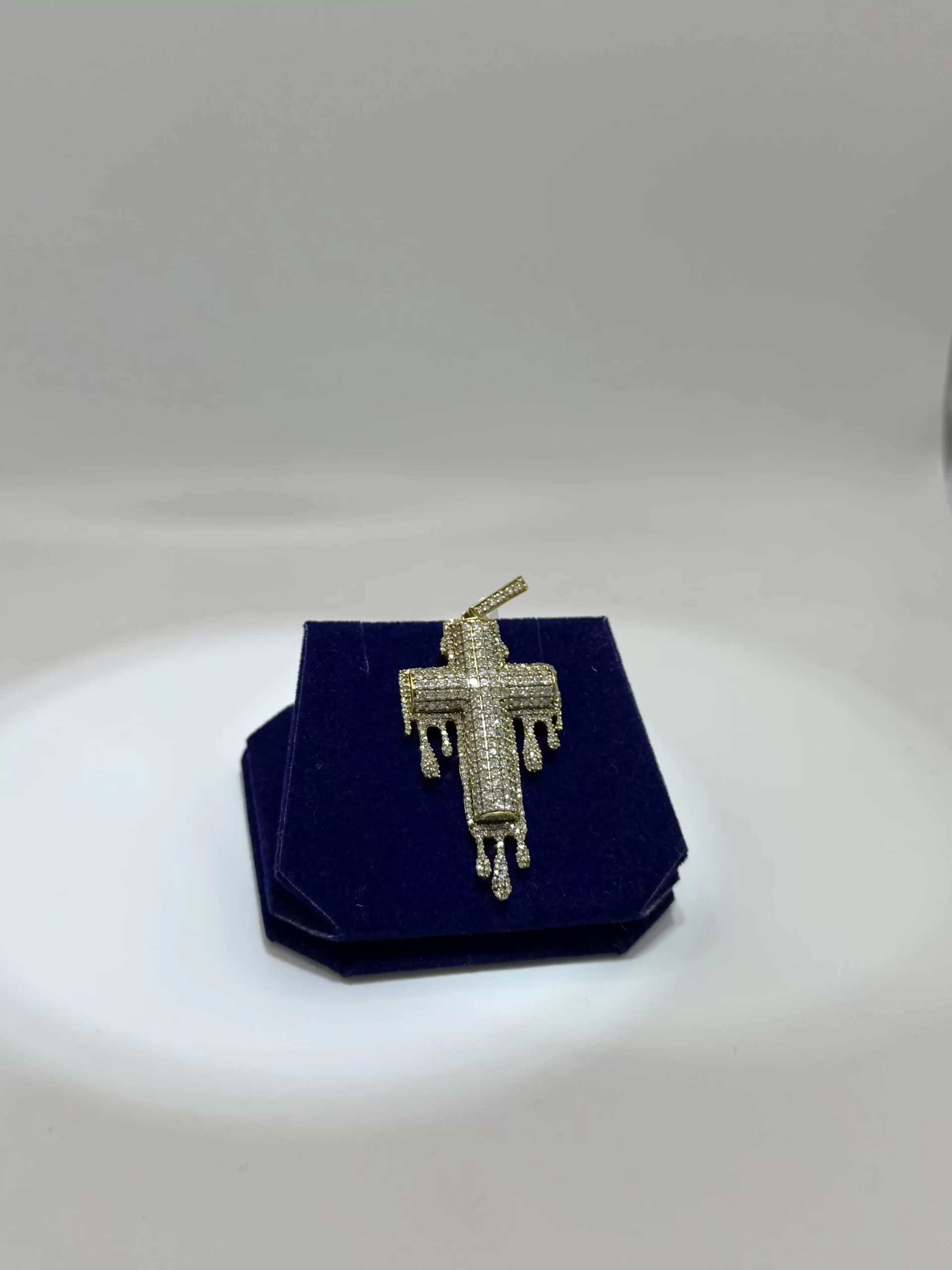The Glacier Drip Custom Cross (2.50 CTW) - Image 2