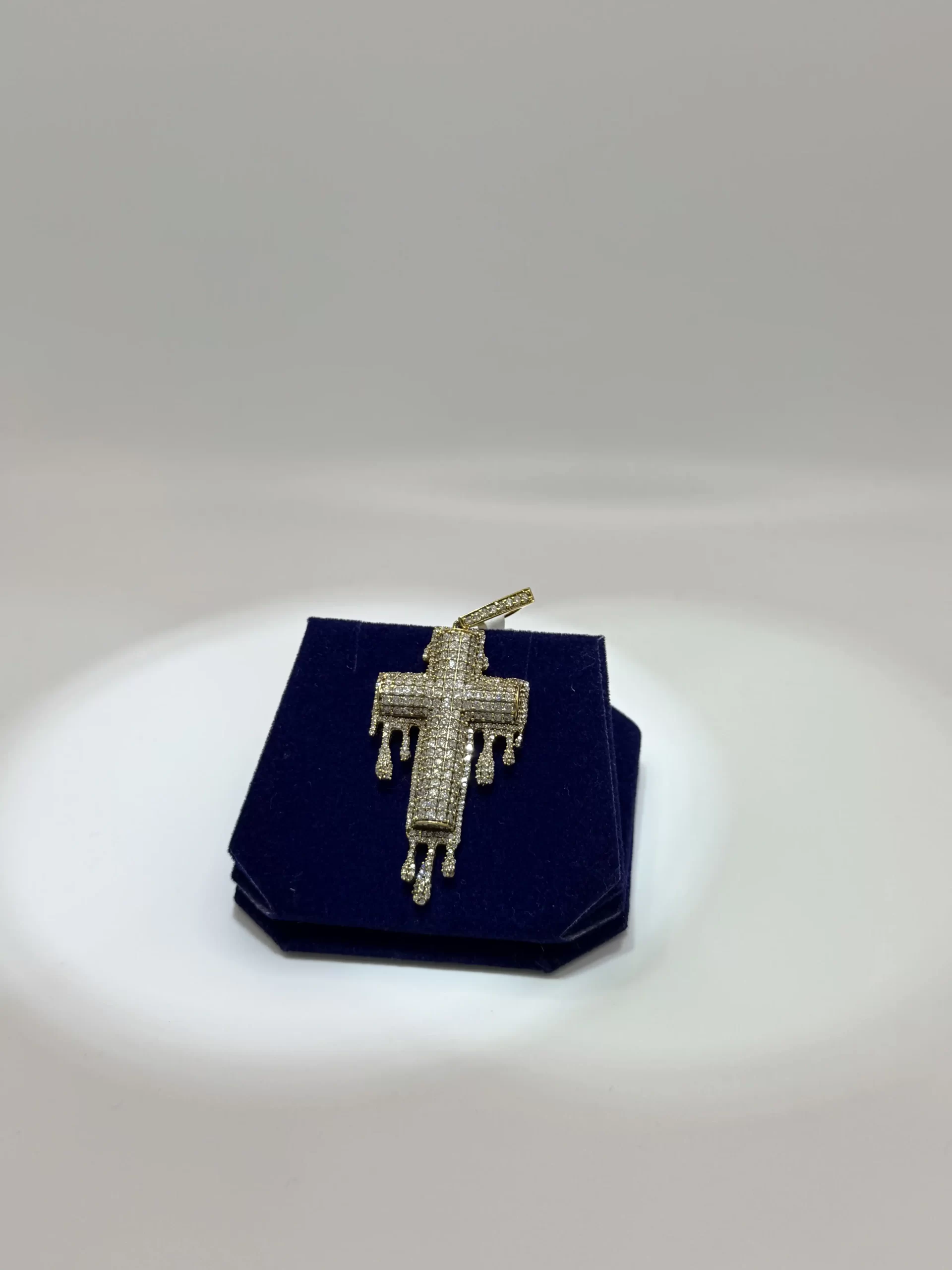 The Glacier Drip Custom Cross (2.50 CTW) - Image 4