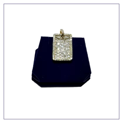 The Vanguard Solid Diamond Dog Tag (7.00 CTW)