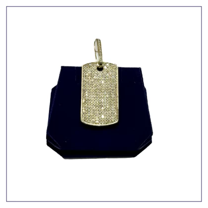 The Daily Essence Diamond Dog Tag (1.50 CTW)