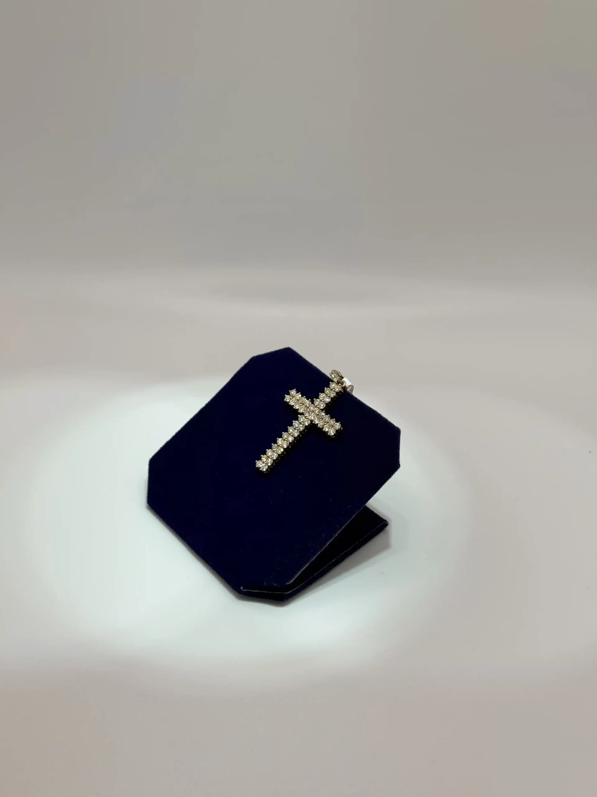 The Blush Twin-Row Iced Cross (1.80 CTW) - Image 3