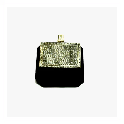 The Titan Iced-Out Rectangular Medallion (13.00 CTW)