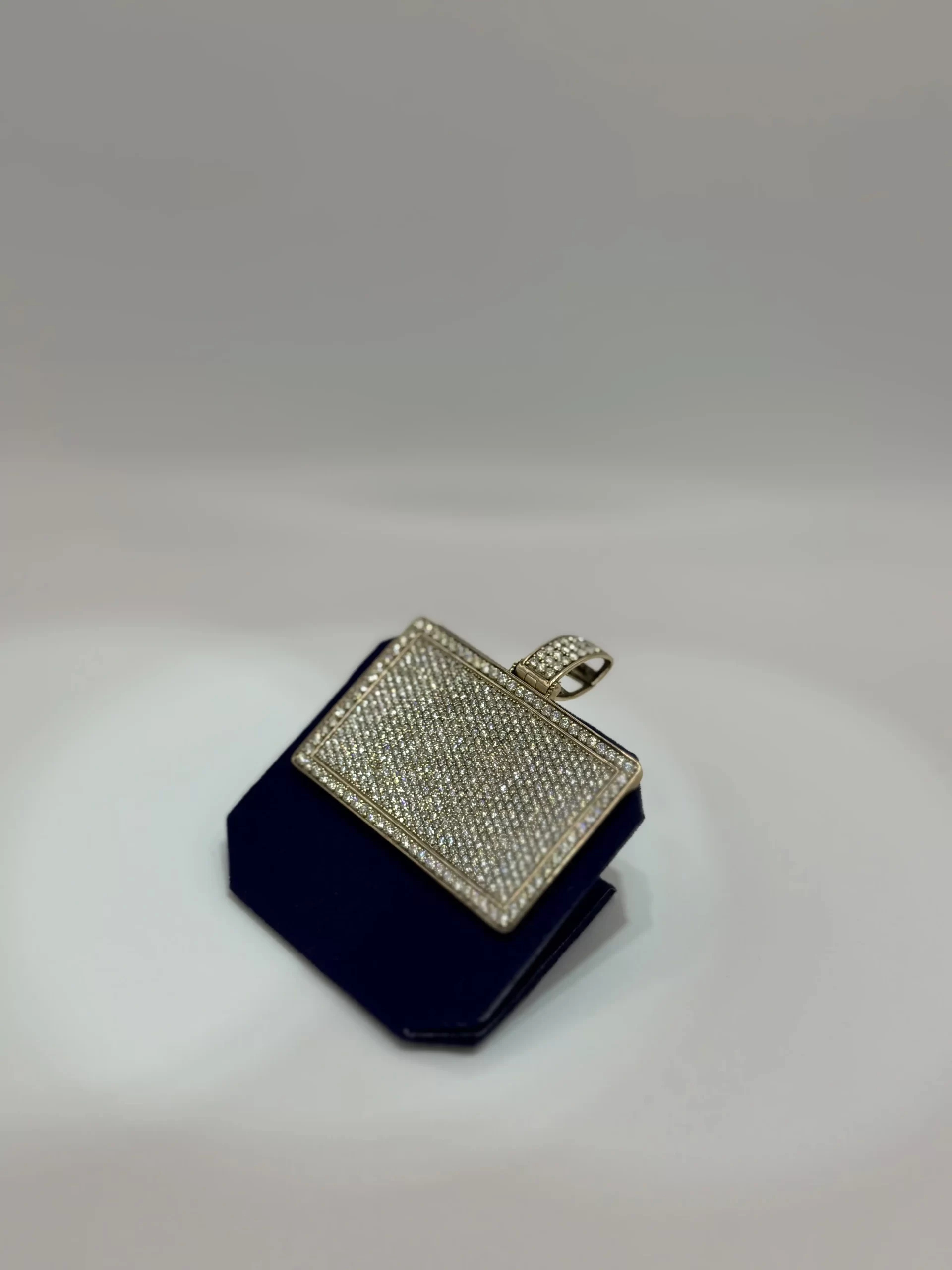 The Titan Iced-Out Rectangular Medallion (13.00 CTW) - Image 3