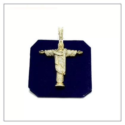 The "Rio de Janeiro" Redeemer Pendant (3.74 CTW)