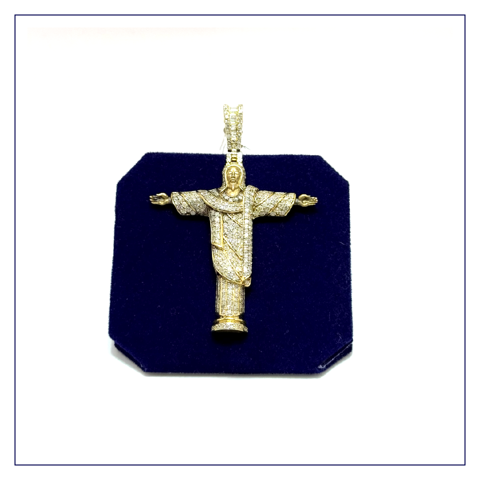 The "Rio de Janeiro" Redeemer Pendant (3.74 CTW)