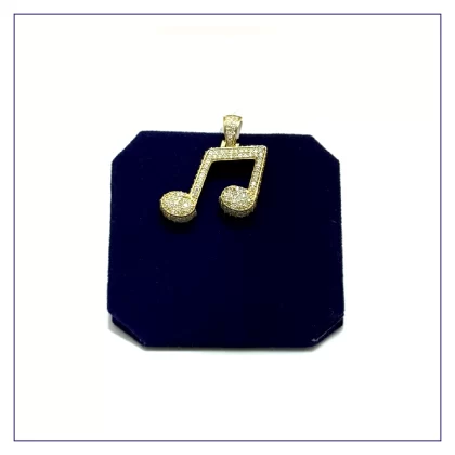The "Golden Rhythm" Music Note (3.00 CTW)