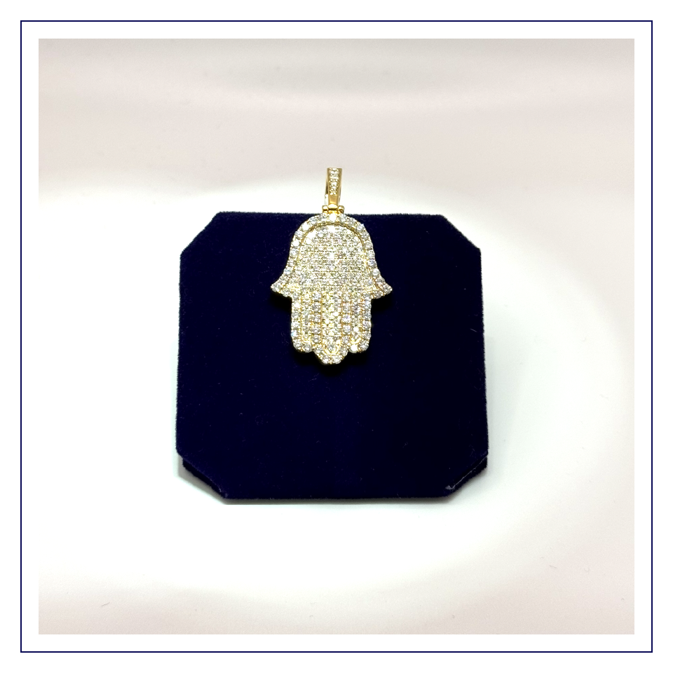 The "Halo Center" Hamsa (4.00 CTW)