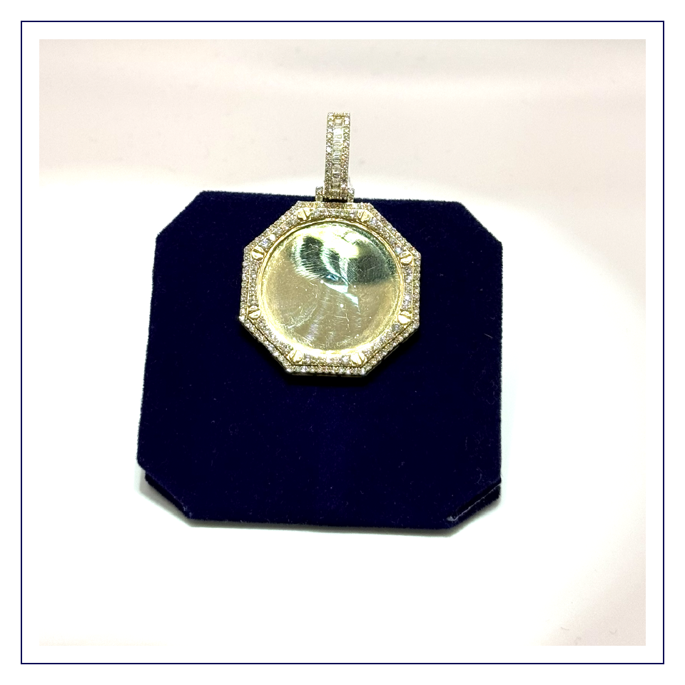 The "Double-Tier" Octagon Picture Pendant (2.00 CTW)