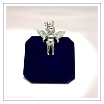 The "Crowned Cherub" Statement Pendant (2.00 CTW)