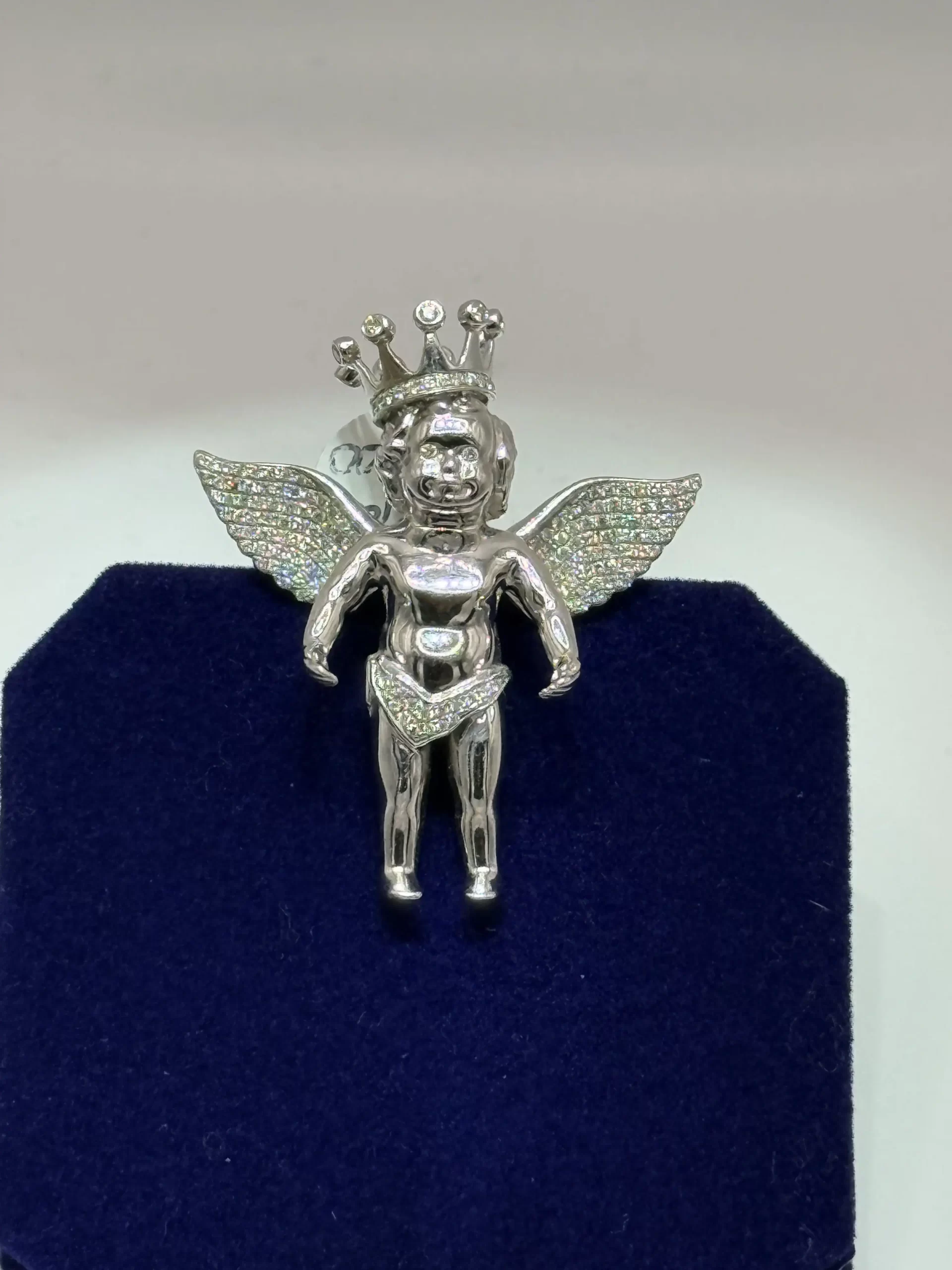 The "Crowned Cherub" Statement Pendant (2.00 CTW) - Image 2